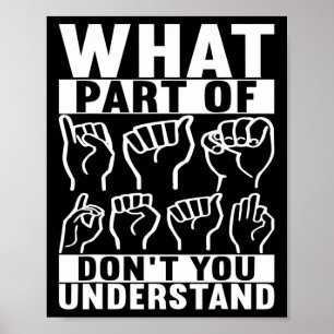 Poster Língua de Sinais Americana Sensibilização Surda 7