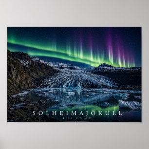 Poster Língua Glaciar Sólheimajökull Islândia A4
