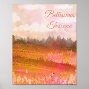 Poster *~* Língua italiana da Toscana Bellissima Toscana