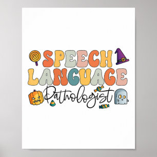 Poster Linguagem de Fala Patologia de Fala Halloween Tera