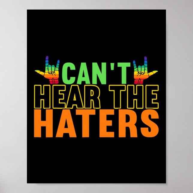 Poster linguagem de sinais de consciência Linguagem de si (Frente)