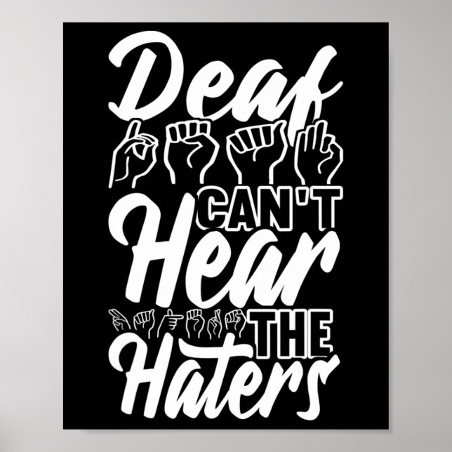 Poster linguagem de sinais de consciência Linguagem de si (Frente)