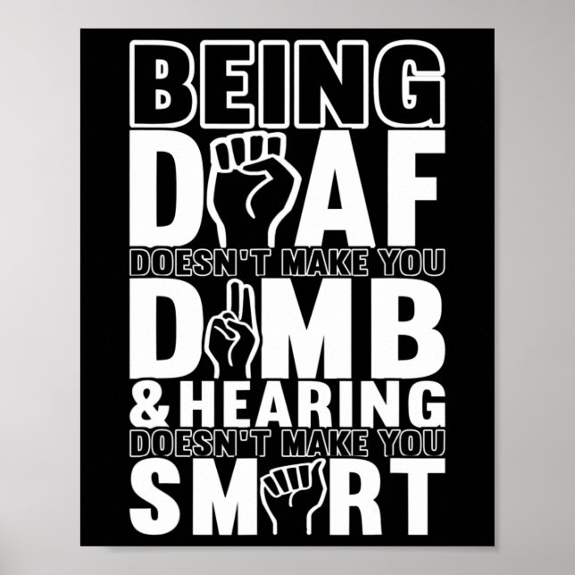 Poster linguagem de sinais de consciência Linguagem de si (Frente)