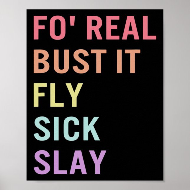 Poster Linguagem De Sinais Para Realmente Bust Ti SLA Tch (Frente)