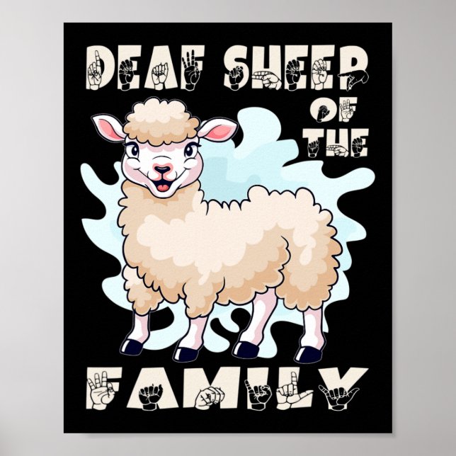 Poster Linguagem de Sinal de Mão - Gesto Atenção (Frente)