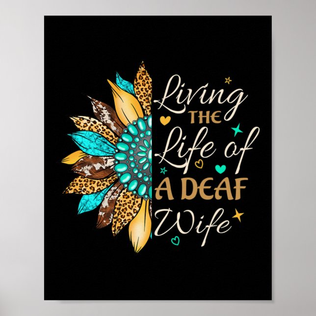 Poster Linguagem gestual vivendo a vida de um surdo orgul (Frente)