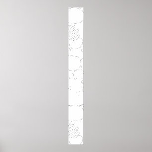 Poster Linguagem, Placa de pedestal Aqua Haze