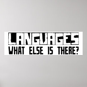 Poster Línguas que outro está lá?