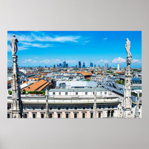 Poster Linha aérea de Milão