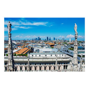 Pôster Linha aérea de Milão