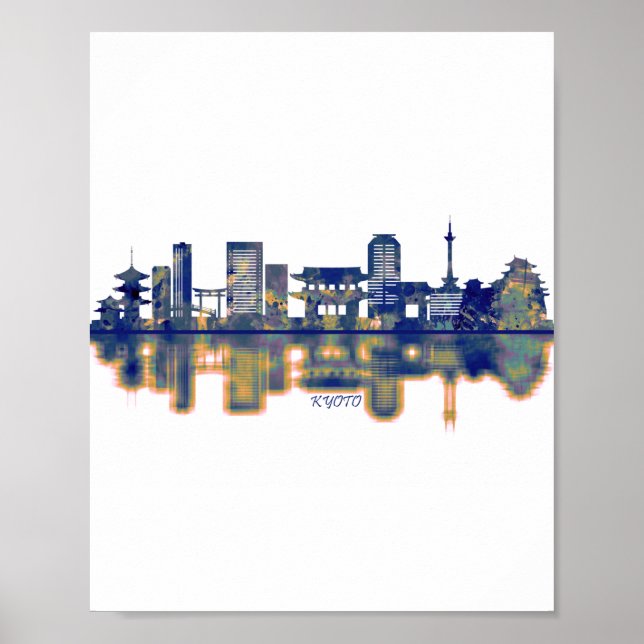 Poster Linha aérea de Quioto (Frente)