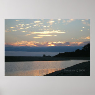 Poster Linha costeira da Califórnia - Carmel Sunset (2) -