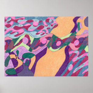 Pôster Linha d'água, 28x20