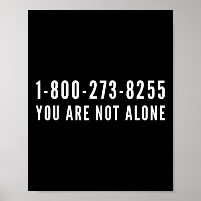 Poster Linha de Ajuda para Prevenção de Suicídio 1-800-27 (Frente)