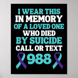 Poster Linha de Apoio à Prevenção do Suicídio 988 - Em Me