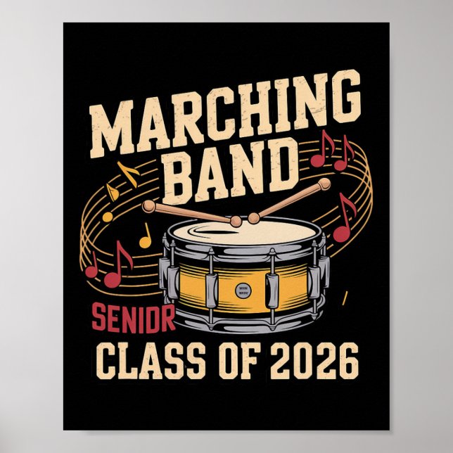 Poster Linha de Bateria da Turma Sênior do Marching ND de (Frente)