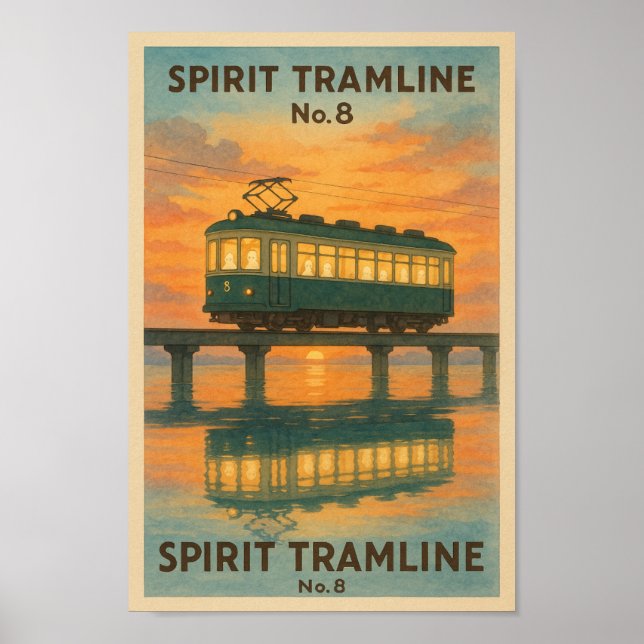 Poster Linha de Bonde Espírito Nº 8 (Frente)