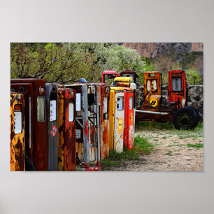 Pôster Linha de Conga da bomba de gás em New mexico