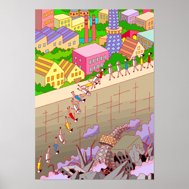 Poster Linha de fronteira. (Frente)