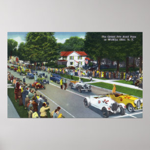 Poster Linha de partida na auto raça grande de Prix