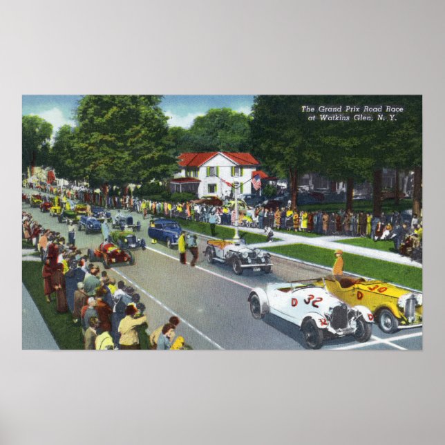 Poster Linha de partida na Corrida Automática do Grande P (Frente)