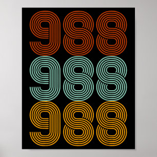 Poster Linha de Prevenção ao Suicídio 988 Saúde Mental Co