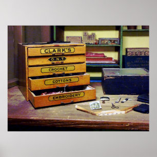 Poster Linha do bordado para a venda