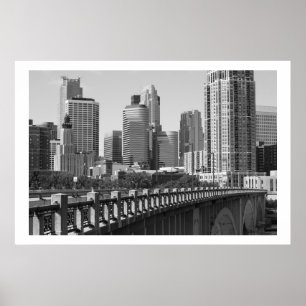 Poster Linha Do Céu Minneapolis À Luz Do Dia
