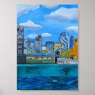 Poster Linha do horizonte de Londres 