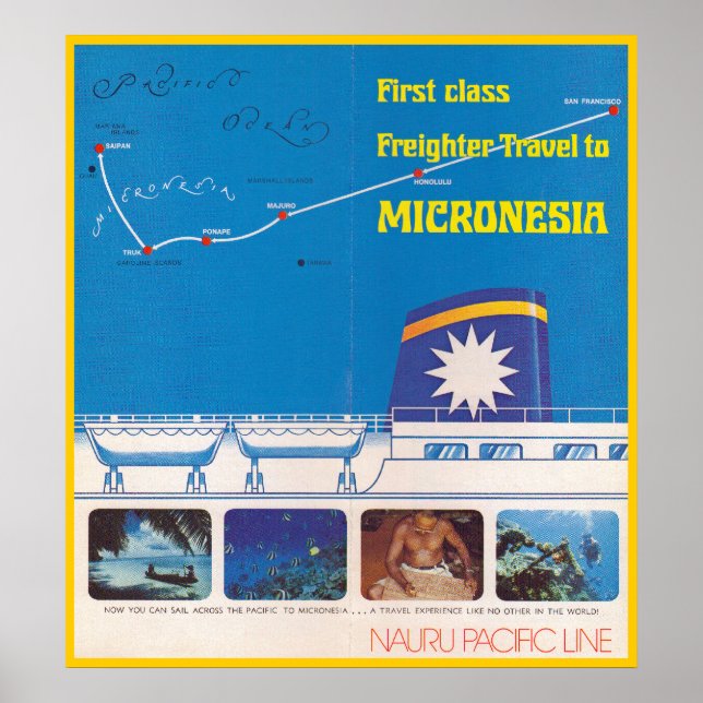 Pôster Linha do Pacífico Nauru (Frente)