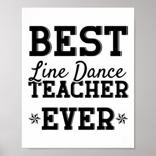 Poster Linha Engraçada Camisa Dançarina Linha Dançarina L