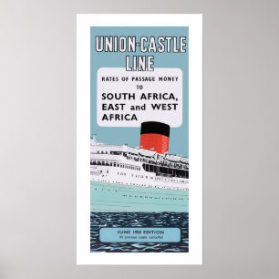 Poster Linha ilustração do castelo da união