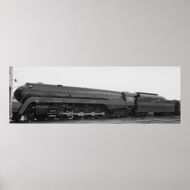 Poster Linha Norfolk & Western #611 (Frente)