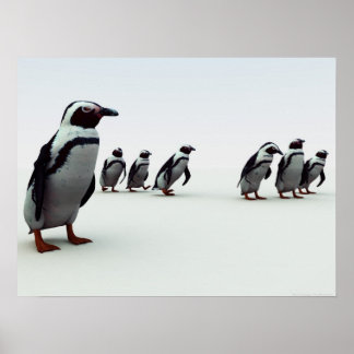 Poster Linha Pinguin-Up