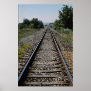 Pôster Linha railway difundida