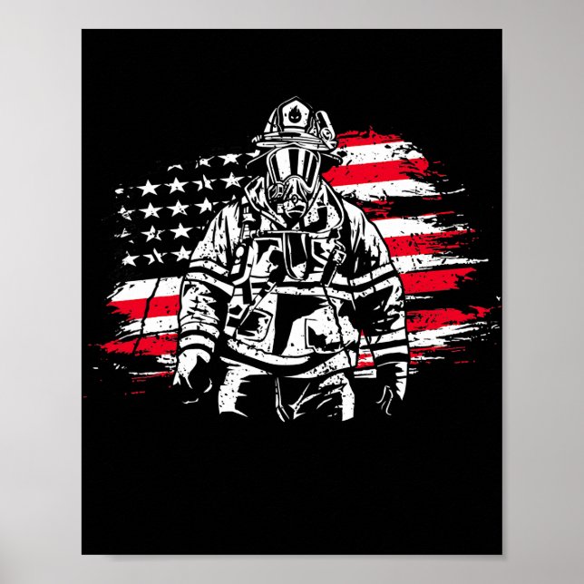 Poster Linha Vermelha Thin Red Flag Americana (Frente)