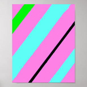 Poster Linhas coloridas
