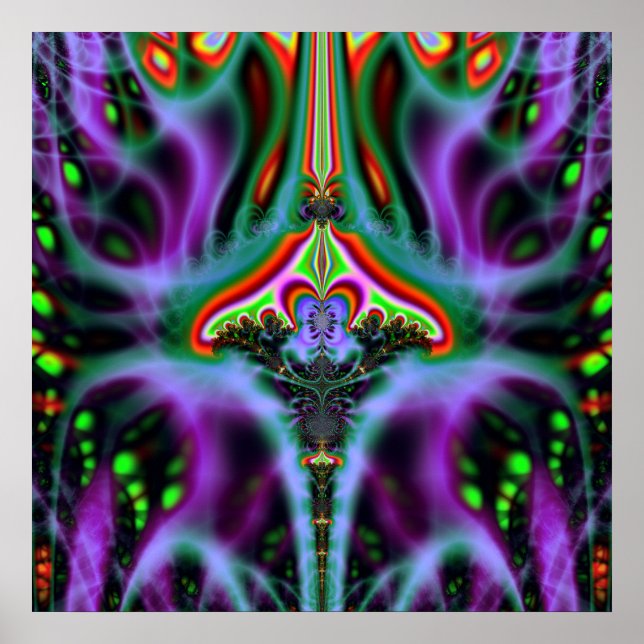 Pôster 'Linhas de Fluxo Vimana' (Frente)