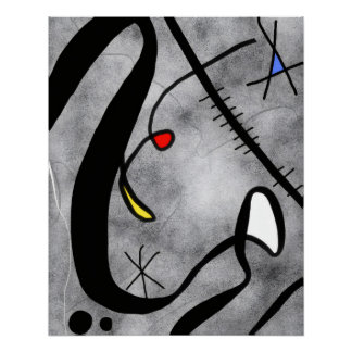 Pôster Linhas e Formas Abstratas – Arte Contemporânea