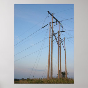 Pôster Linhas eléctricas