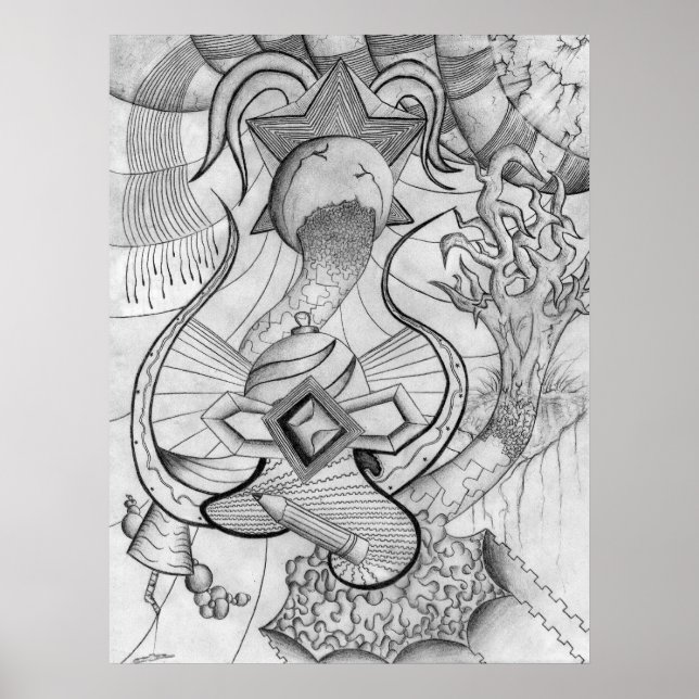 Poster Linhas Em Movimento (Frente)