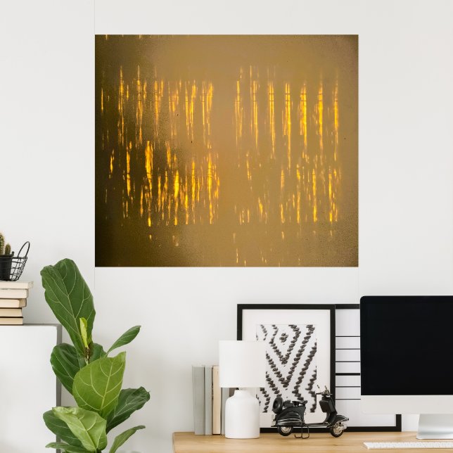 Poster Linhas Leves, (Escritório em casa)