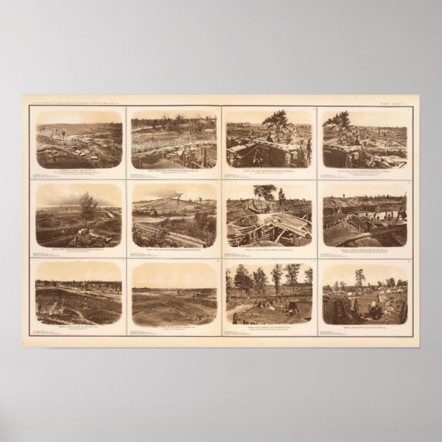 Pôster Linhas Rebel, Atlanta, Ga (Frente)