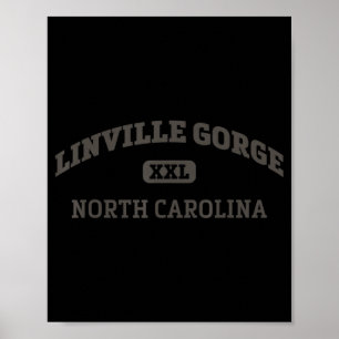 Poster Linville Gorge College Style Rock Escaling Area De