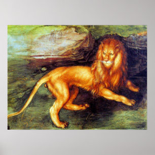 Poster Lion - Albrecht Durer - c1494