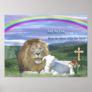 Poster Lion and the lamb