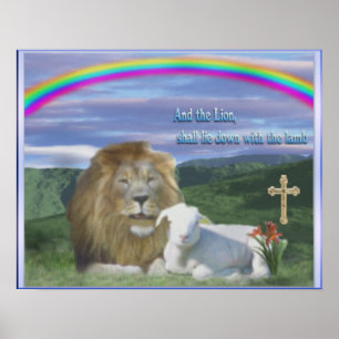 Pôster Lion and the lamb