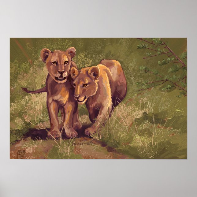 Poster Lion Cubs (Frente)