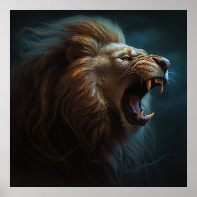 Poster Lion Feu (Frente)