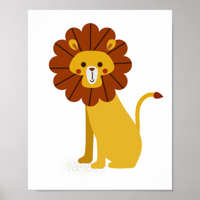 Poster Lion Nursery Animal (Frente)